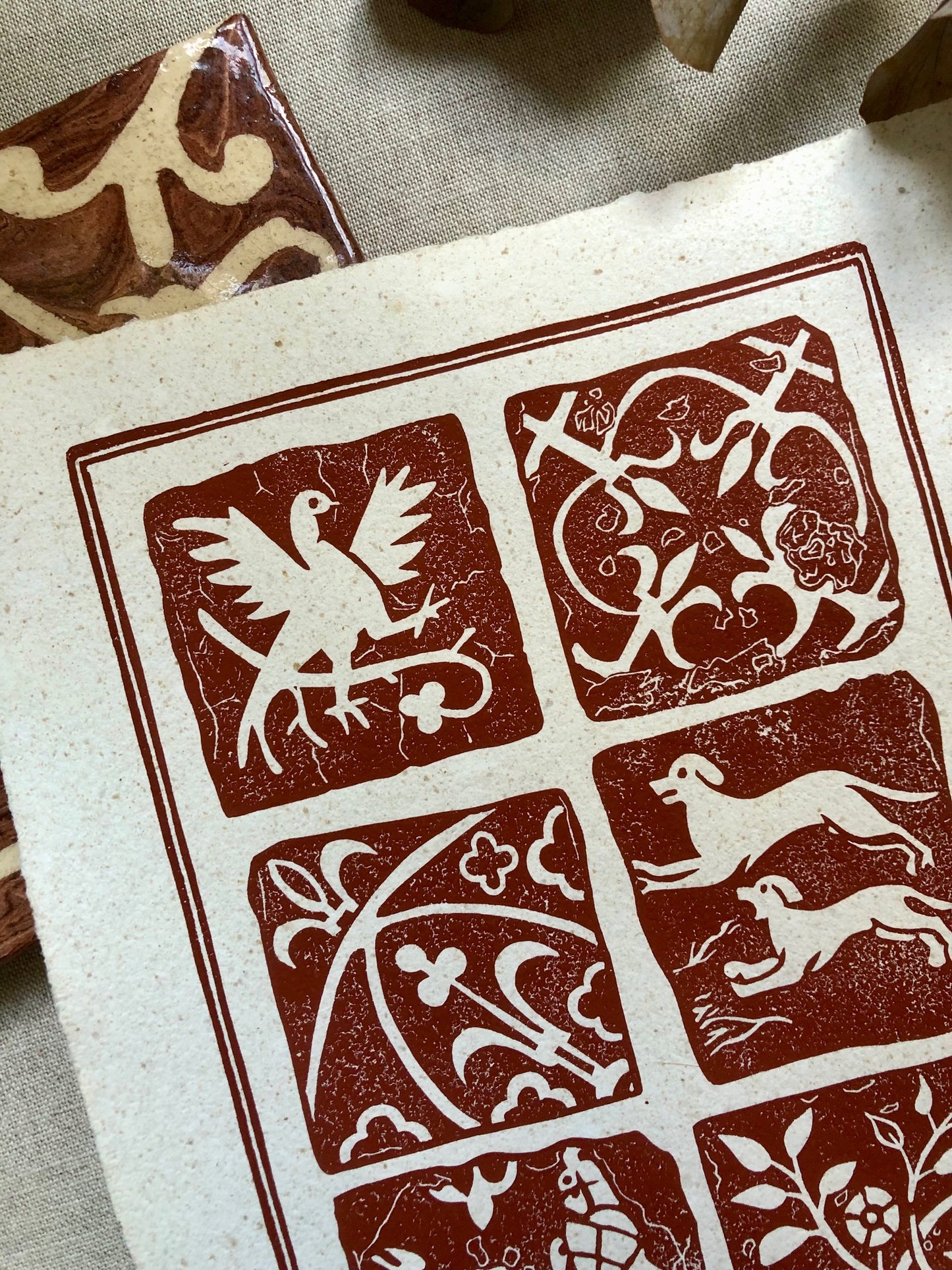 Cluny : Carreaux de pavement