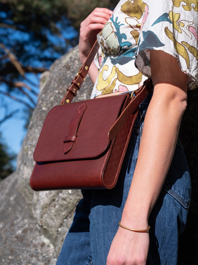 Le Messager - Sac en cuir d'inspiration médiévale