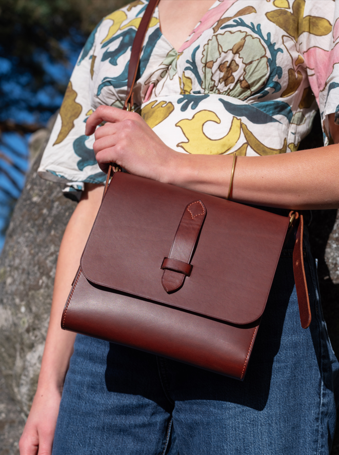 Le Messager - Sac en cuir d'inspiration médiévale