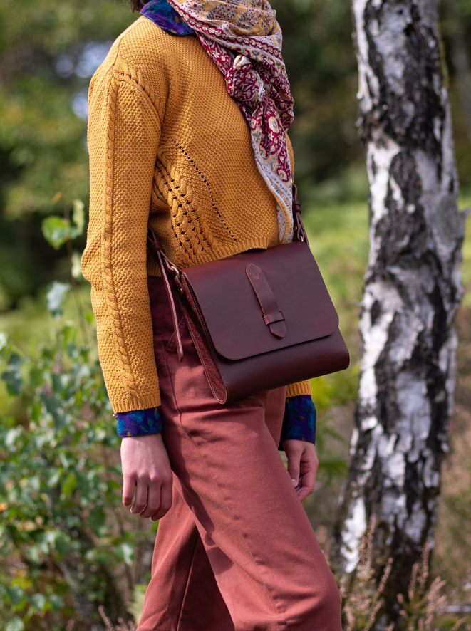 Le Messager - Sac en cuir d'inspiration médiévale