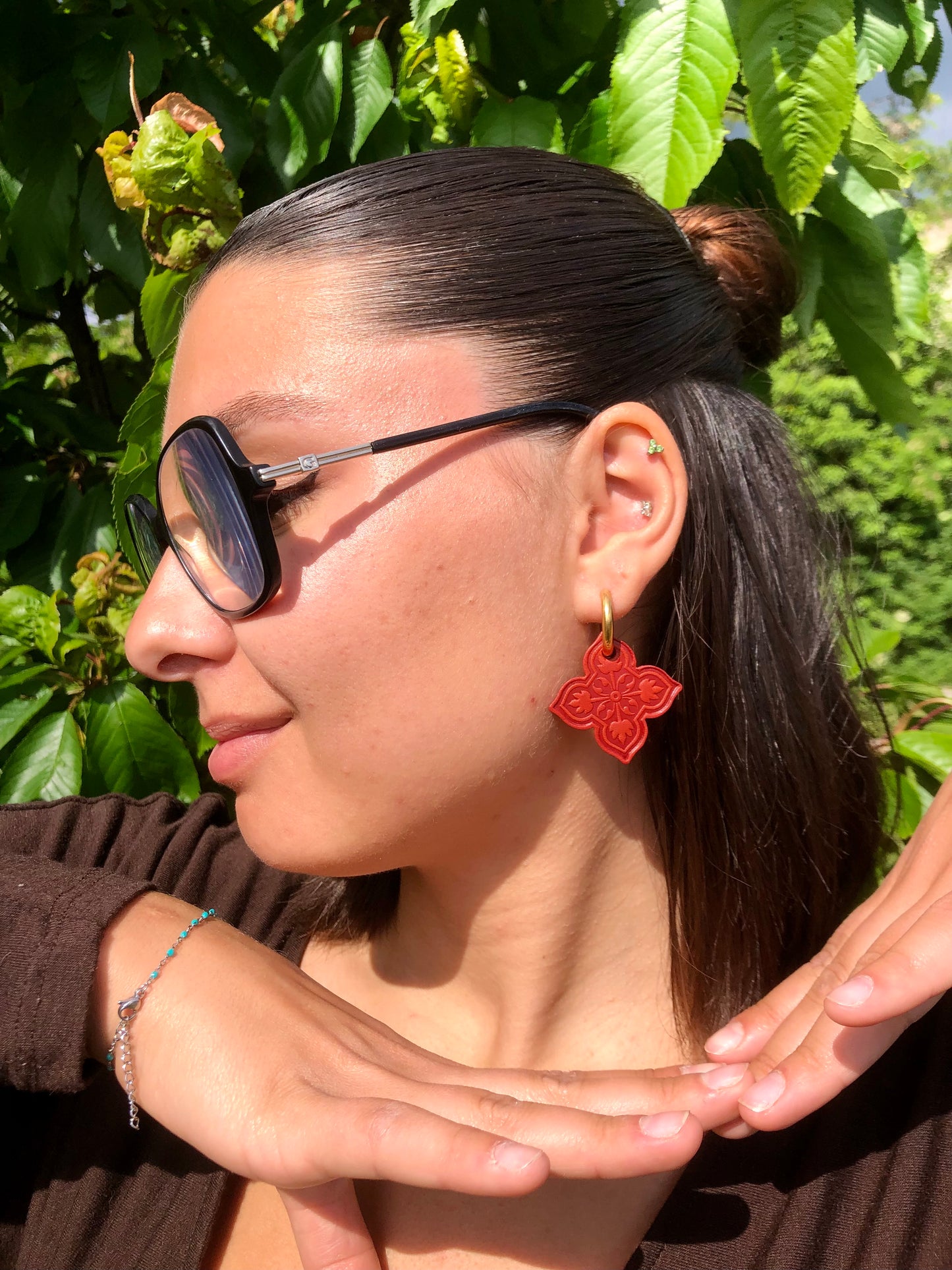 Boucles d'oreilles "florabesque"