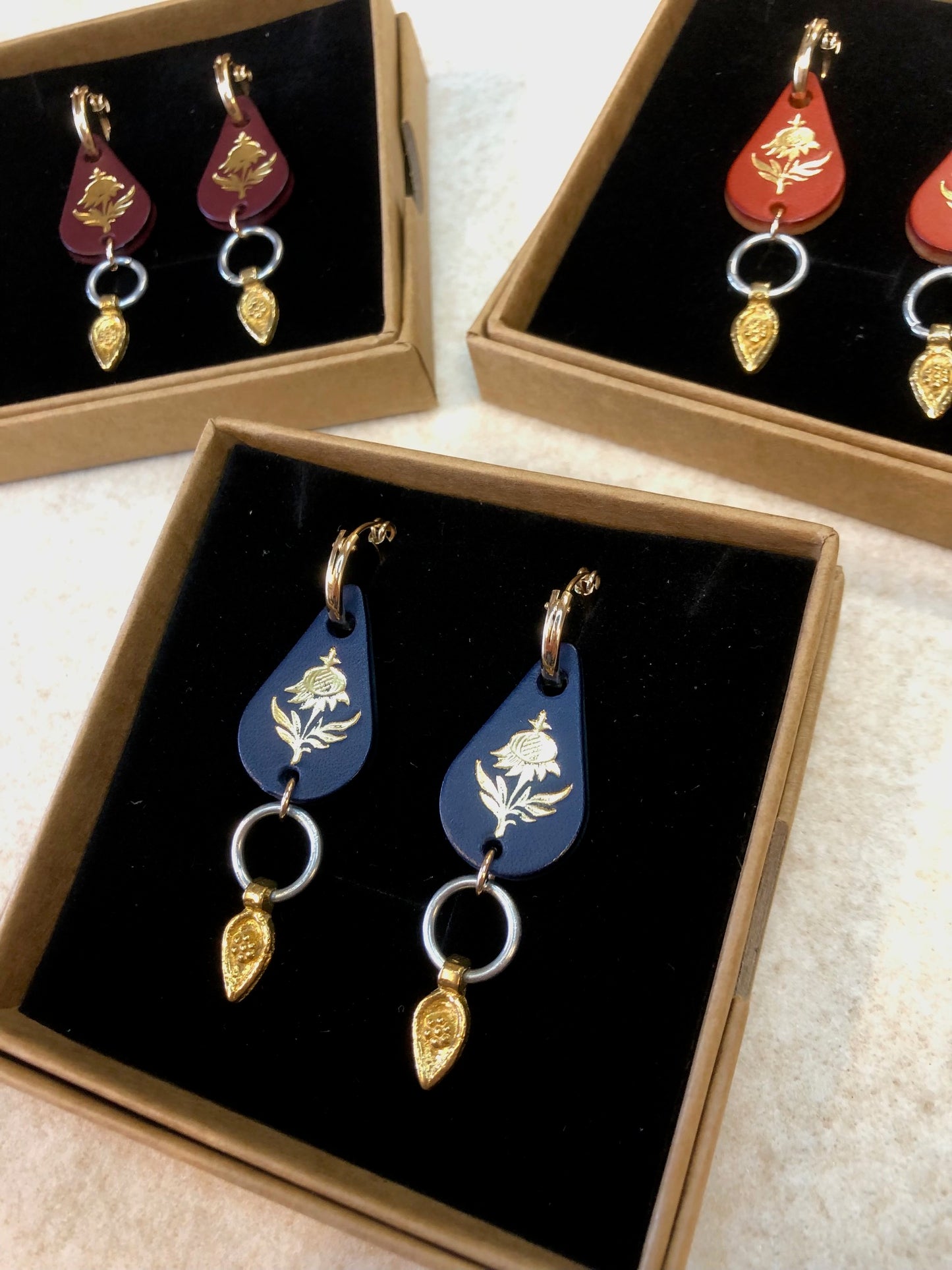 Boucles d'oreilles Chevalière