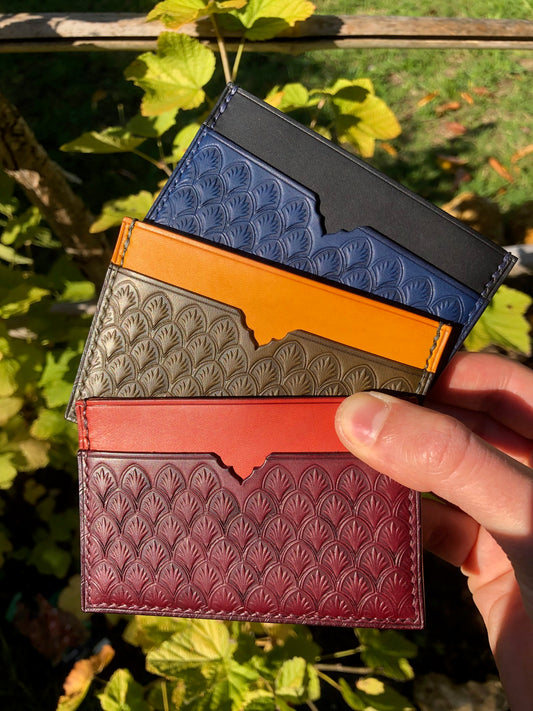 Le Valet - Porte-cartes en cuir bicolore